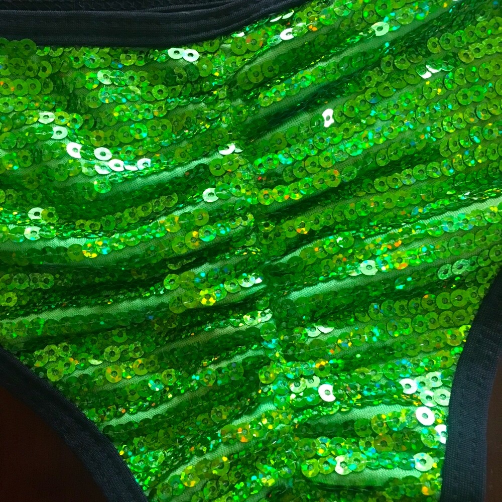 Lime green Sequin Bikini👙 - Picture 3 of 3